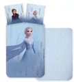 Kinderbettwäsche Eiskönigin – 100 x 135 cm + 40 x 60 cm – 100 % Baumwolle – Elsa & Anna – Bettbezug und Kissenbezug – Motiv True to Myself