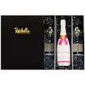 Moet & Chandon Ice Imperial Rose Champagner 0,75 l 12% + 2 x Reichelts Champagnerglas als Geschenkset in Präsentbox by Reichelts | Das ideale Geschenk für Geburtstag, Hochzeit oder Einladung