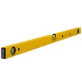 STABILA Wasserwaage Type 70-2, 100 cm, leichtes Alu-Profil, 1 Horizontal-Libelle, 2 Vertikal-Libellen, Made in Germany