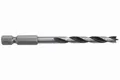Wolfcraft Holzspiralbohrer CV Sechskant-Schaft 7264000 Ø 6 mm Sechskant