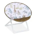 Relaxdays Moonchair Kinder, Dschungel, faltbar, HBT: 47 x 50 x 48 cm, Kinderstuhl draußen & drinnen, Kindersessel, bunt