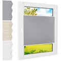 Foxx Plissee Plissee Klemmfix grau 75x220 cm grau 75 cm x 220 cm