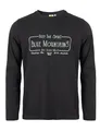 ROADSIGN australia Herren Langarmshirt Printshirt für lässige Herbstmomente schwarz, 2XL