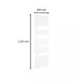 Design Handtuch-Heizkörper Garda 1132x600 mm weiß Bad-Heizkörper Heizung