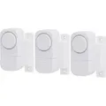 Fenster & Türalarm Weiß 3er Pack Weiß, Ohne Bohren Türalarm
