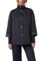 Comma Cape-Jacke mit Stehkragen und Rippbündchen