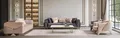 Elegantes 3-Sitzer Sofa im Chesterfield-Stil mit luxuriösem Stoffbezug