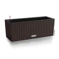 Lechuza "BALCONERA Cottage 50" Pflanzgefäß mit ERD-Bewässerungs-System, Mokka, 50 x 19 x 19 cm