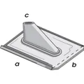Televes BBZ60 - Bleiblechziegel mit Zinkblechstutzen, 410x410 mm, 60 mm Durchmesser (BBZ60)
