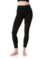 Yenita Thermoleggings Gefütterte Damen Legging mit Innenfleece im 2er Pack, Winter Seamless Thermo Legging in Schwarz, GR: L/XL