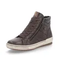 Remonte Damen High-Top Sneaker D0772, Frauen Halbschuhe,lose Einlage,wasserabweisend,remonteTEX,schnürstiefeletten,straßenschuhe,braun (25),37 EU