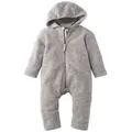 Hessnatur Overall Wollfleece aus reiner Bio-Merinowolle (1-tlg) grau 62/68