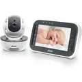 Alecto DVM200M - Babyphone mit Kamera und 4,3"-Farbdisplay, Weiß/Anthrazit - Weiß
