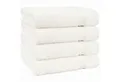 HAMMETEX Handtuch Set 4er Set Handtücher 50x100 cm, 100% Baumwolle, Weich & Saugstark, Frottier (Set, 4-St), mit Bordüre, einfarbig, weich