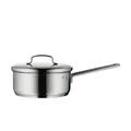 WMF Stielkasserolle mit Deckel  Mini , silber , Edelstahl , Maße (cm): H: 7,5  Ø: 16