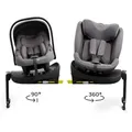 Kinderkraft ENDURA SAFE Modular System – Babyschale & Kindersitz 2in1 mit drehbarer ISOFIX-Basis, i-Size, Grau - Grau