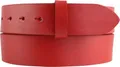 BELTINGER Wechselgürtel aus Vollrindleder mit Druckknöpfen 4 cm | Druckknopf-Gürtel für Damen Herren 40mm | Leder-Gürtel ohne Schnalle 4cm | Rot 85cm