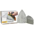 Mirka Iridium Schleifdreieck Premium-Schleifpapier 100x152x152mm 36-Loch Klett Korn 120, 50 Stk/Zum Schleifen von Lack, Spachtel, Grundierung, Holz, Stahl, Mineralwerkstoffe, Kunststoff