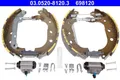ATE BREMSBACKEN-SATZ HINTERACHSE PASSEND FÜR FORD FOCUS | 03.0520-8120.3