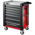 Werkstattwagen 95/7 PRO 7 Schubl. 720 x 496 x 863 mm rot, RAL 3020