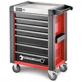 Stahlwille 95/7 R PRO Werkstattwagen TTS Rot, leer,  mit 7 Schubladen