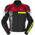 Spidi Progressive Tex perforierte Motorrad Textiljacke, weiss-rot, Größe M für Männer