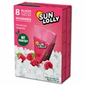 (5,08€/1l) Sun Lolly Himbeere, Wassereis, 8 Packungen