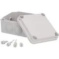 Aufputz-Abzweigkasten IP65 121x121x68mm UNITEC Spritzwasserschutz Staubschutz