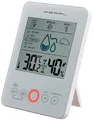 PEARL Hydrometer Digital: Digital-Hygro-/Thermometer mit Schimmel-Alarm & Komfort-Anzeige, weiß (Hygrometer mit Schimmelalarm, Luftfeuchtigkeit Messer, Kfz)