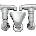 Doppel-Rohrbelüfter 1/2'' x 1'' DVGW-geprüft - Messing verchromt