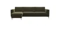 FLEXLUX Ecksofa Fiore, Sitzaufbau mit hochwertigem Kaltschaum für mehr Sitzkomfort, breite Armlehnen, L-Form, Füße Alu+ Eiche