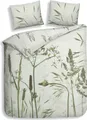 Heckett and Lane Ona Dbo 200 Green Bettwäsche 1 x Bettbezug 200x220 + 2 x Kopfkissenbezug 70x60 Green grün