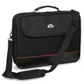 Notebook-Tasche Trendline bis 39,6cm 15,6" schwarz/rot, Wasserabweisendes Nylon, Gepolsterter Rahmen