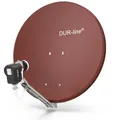 DUR-line Select 4 Teilnehmer Set - Qualitäts-Alu-Satelliten-Komplettanlage - Sel...