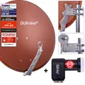 DUR-line Select 75 G + +Ultra Quad - 4 Teilnehmer Set Rot Alu