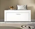 Home affaire Sitzbank AOSTA, Breite 100cm, 1 Klappe, 2 Fächer, viel Stauraum (1-St., in verschiedenen Farbausführungen erhältlich, individuell kombinierbar), Garderobenbank, Flurbank, Bank, Dielenbank, Schuhbank, Garderobe