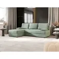 BEDANTE Ecksofa MOS L Cosmic 16 Hellgrün Links mit Schlaffunktion L-Form Sofa mit Stauraum Bettkasten Wohnzimmersofa Couch Sofa Bettsofa Bettkaste... - Grün