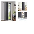 Blickdicht Vorhang, grau 210x132 cm Thermovorhang Hitzeschutz