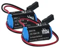 vhbw 2x Batterie kompatibel mit Siemens Simotion 840D, 810DE, 840Di, 840DE, 810D, D435, D425, D840, D445 Steuereinheit (900 mAh, 3 V, Li-MnO2)