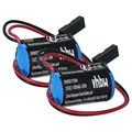 vhbw 2X Batterie kompatibel mit Siemens Simatic S7-300, SL2361 CXFL, S7-400, S7-314CPU, S7-312CPU Steuereinheit (900 mAh, 3 V, Li-MnO2)