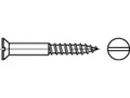 100 x Senk-Holzschrauben mit Schlitz DIN 97 Messing 6 x 100, CAB FASTENING
