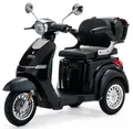 VELECO 3 Räder Elektroscooter 1000W Seniorenmobil E-Fahrzeug 3 Farben (Schwarz)