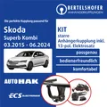 Für SKODA Superb Kombi III Typ 3V5 03.2015-06.2024 AHK starr +13pol sp. E-Satz
