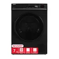 Sharp KD-PRO7S7GBD-DE Wäschetrockner, 7kg, D, WiFi, 15 Trockenprogramme inkl. 20-Minuten-Schnelltrockenprogramm, Schwarz