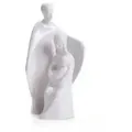 2640-41 BW S - Porzellanfigur moderne Familie Serie. 19/13 cm, bisquit weiß