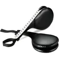 Relaxdays Taekwondo Handpratzen 2er Set Kunststoff Schaumstoff Eisen Schwarz Weiß Gepolstert mit Handschlaufe 38 cm x 18,5 cm x 8 cm 220 g