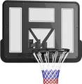SPORTNOW Basketballkorb mit Rückwand für Outdoor & Indoor Wandmontage Schwarz