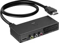 Scart auf HDMI Konverter, RCA auf HDMI Adapter, 3 in 1 Video Switch für HDTV 