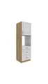 Küchen Backofen Hochschrank 60 Stilo Weiss Küchenzeile Küchenblock + Schubladen