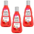 3x 250ml Guhl Color Schutz Pflege Shampoo roter Mohn Haarpflege coloriertes Haar
